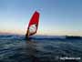 Sunset windsurfing at Harbour Wall in El Medano