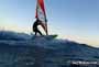 Sunset windsurfing at Harbour Wall in El Medano