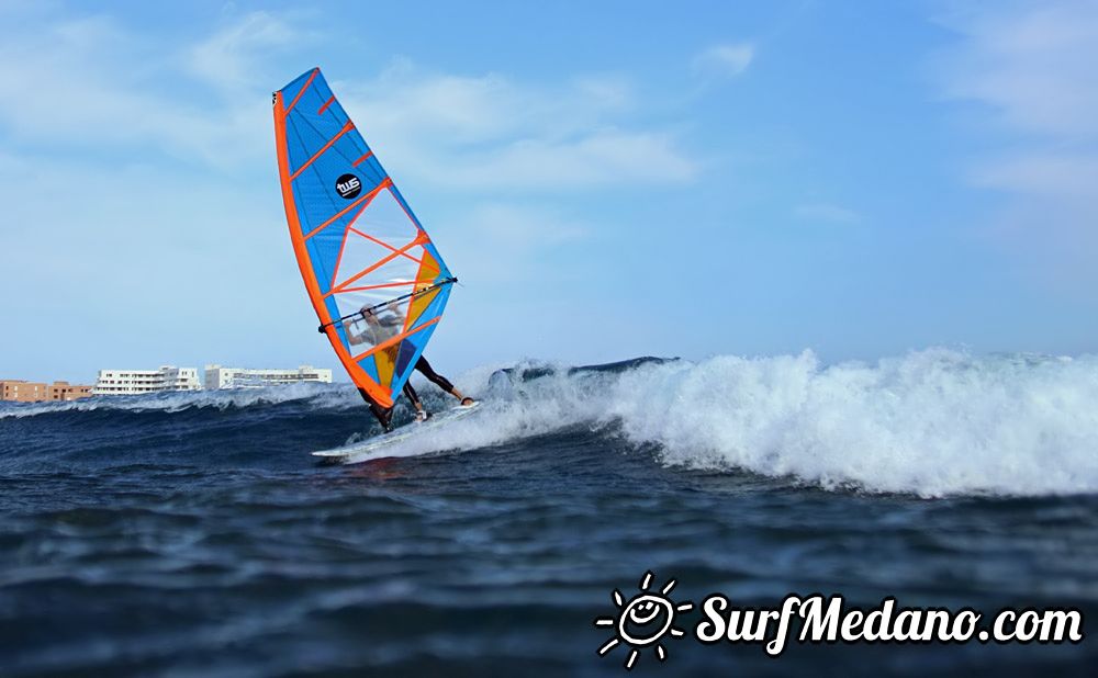 Windsurfing with TWS at Playa Sur in El Medano