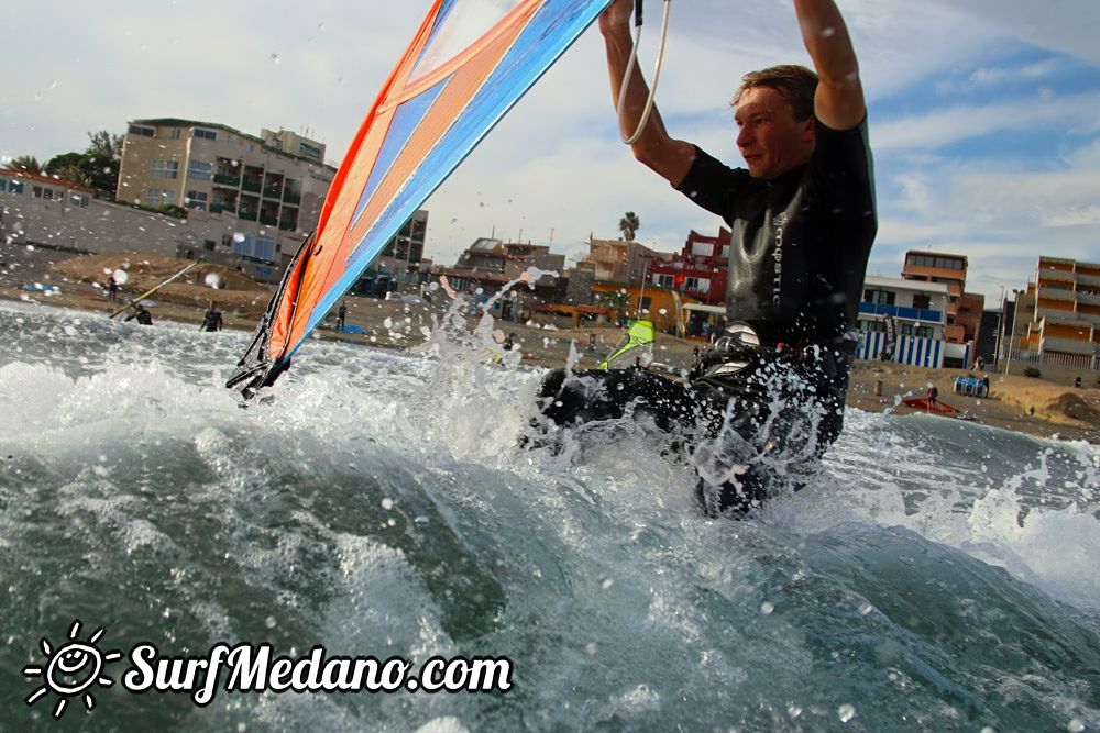 Windsurfing with TWS at Playa Sur in El Medano