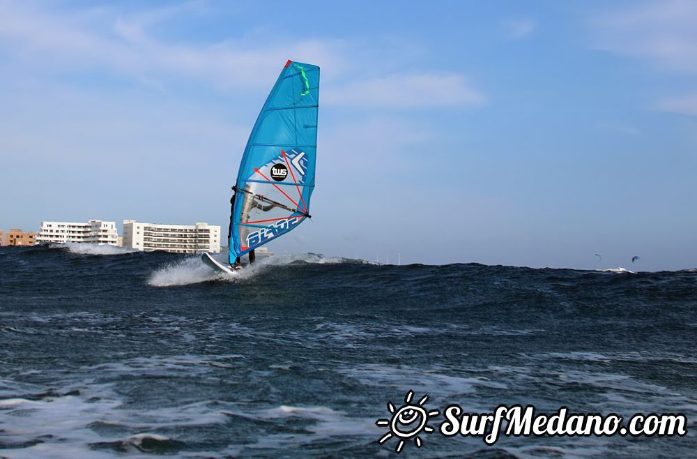 Windsurfing with TWS at Playa Sur in El Medano