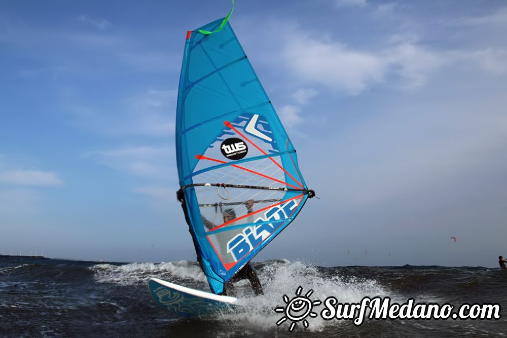 Windsurfing with TWS at Playa Sur in El Medano