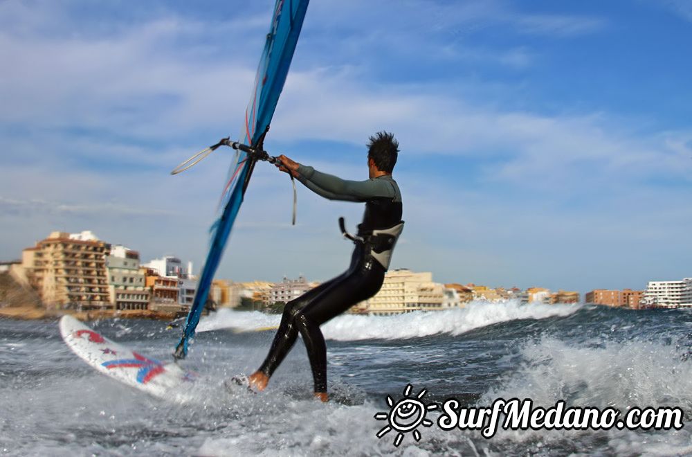 Windsurfing with TWS at Playa Sur in El Medano