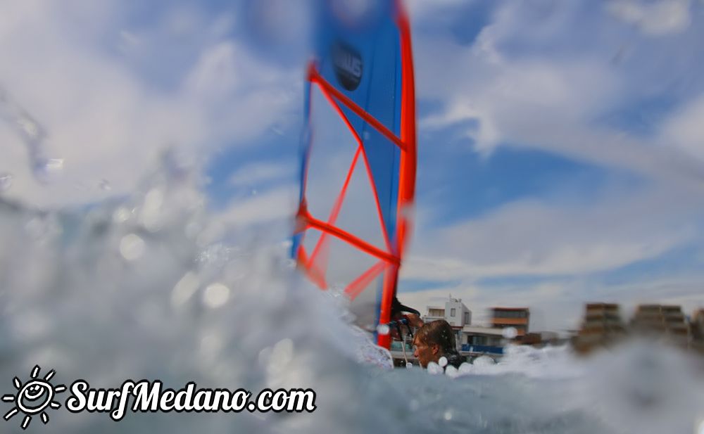 Windsurfing with TWS at Playa Sur in El Medano