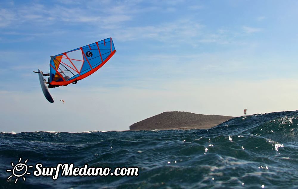 Windsurfing with TWS at Playa Sur in El Medano