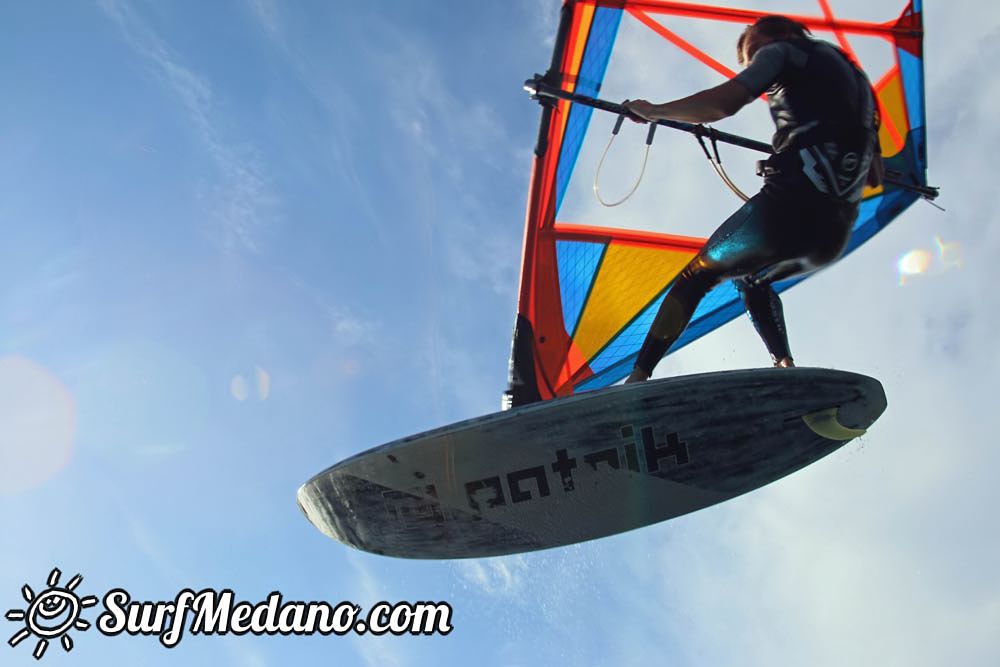 Windsurfing with TWS at Playa Sur in El Medano