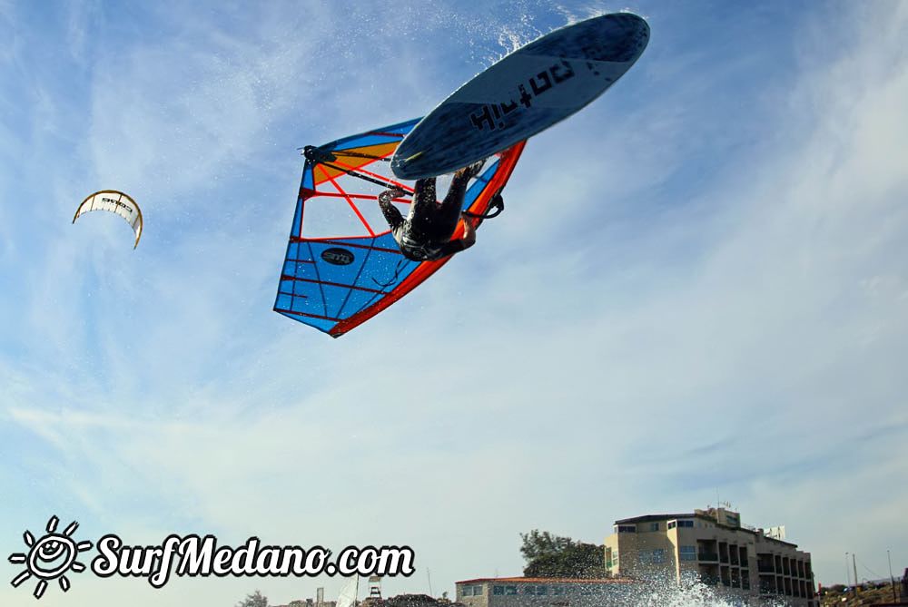 Windsurfing with TWS at Playa Sur in El Medano