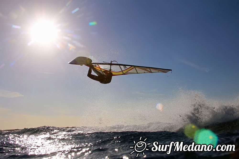 Windsurfing with TWS at Playa Sur in El Medano