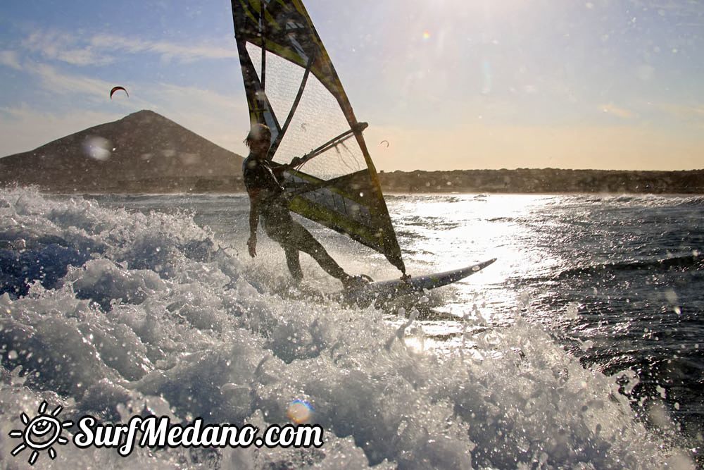 Windsurfing with TWS at Playa Sur in El Medano