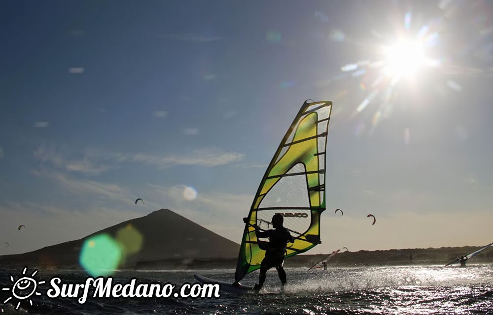 Windsurfing with TWS at Playa Sur in El Medano