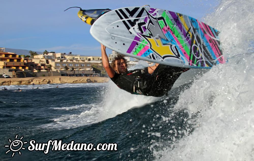 Windsurfing with TWS at Playa Sur in El Medano