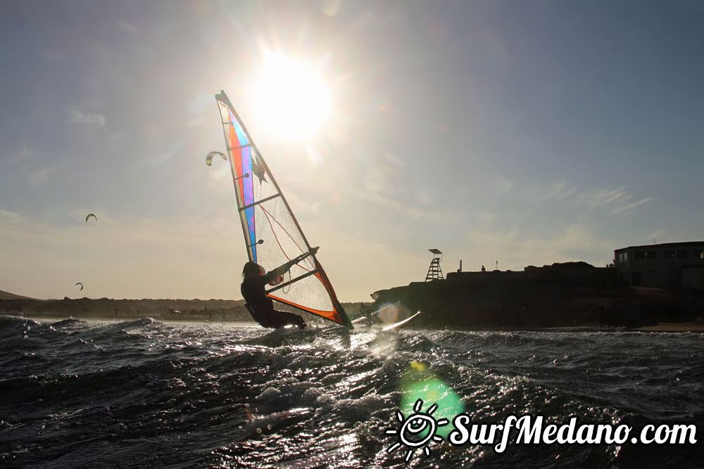 Windsurfing with TWS at Playa Sur in El Medano