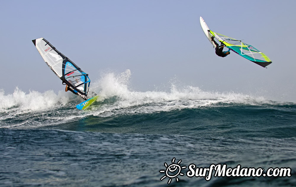 Ripping waves at El Cabezo in El Medano 10-01-2014