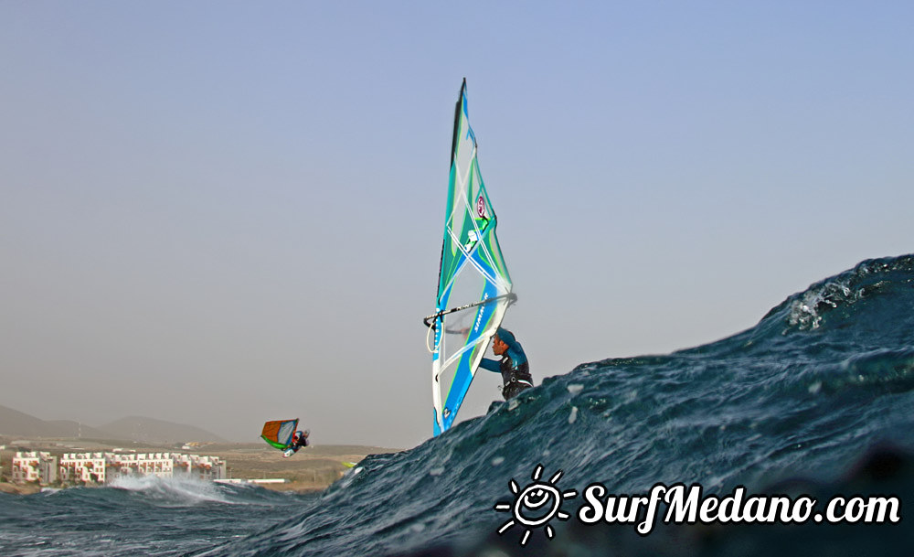 Ripping waves at El Cabezo in El Medano 10-01-2014