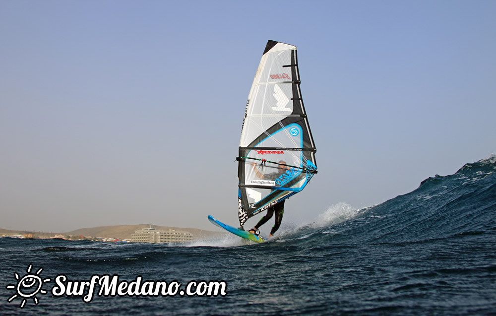 Ripping waves at El Cabezo in El Medano 10-01-2014