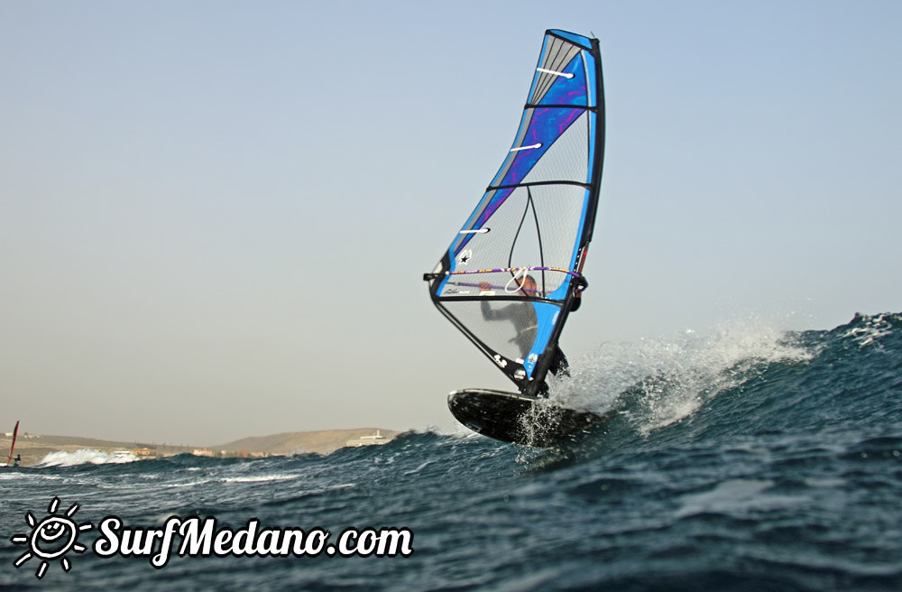 Ripping waves at El Cabezo in El Medano 10-01-2014