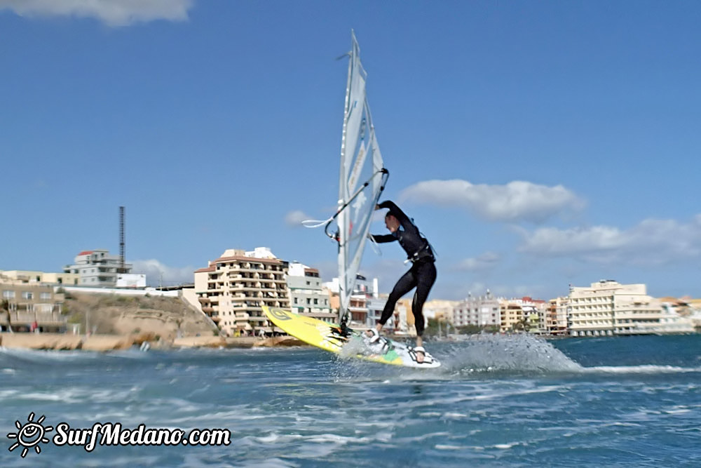 Fun with up to 40 knots wind in El Medano 19-02-2015 Tenerife