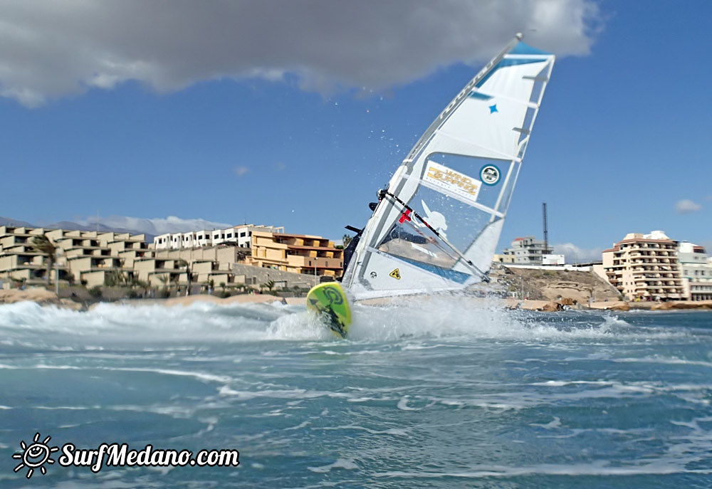 Fun with up to 40 knots wind in El Medano 19-02-2015 Tenerife