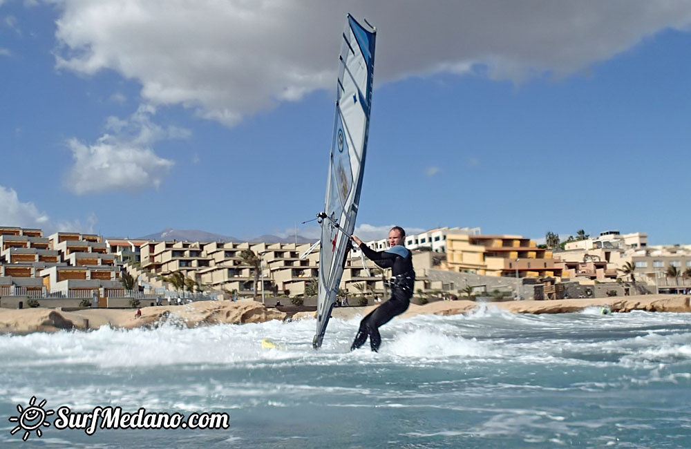 Fun with up to 40 knots wind in El Medano 19-02-2015 Tenerife