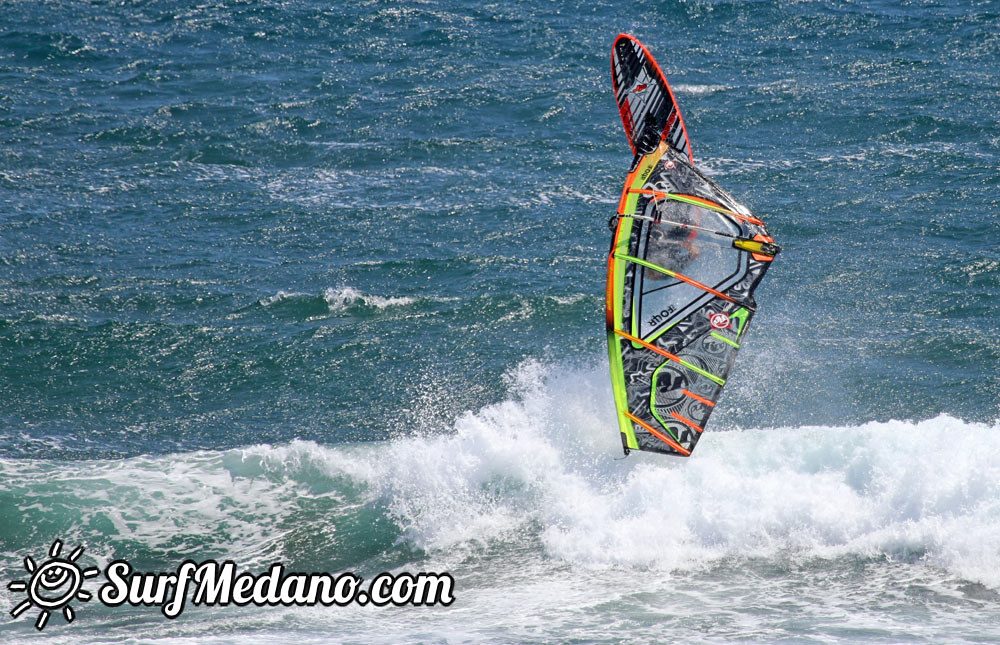 Windsurfing at El Cabezo in El Medano 29-03-2015 