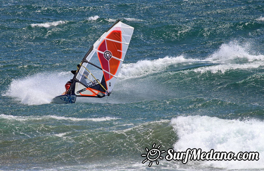 Windsurfing at El Cabezo in El Medano 29-03-2015 