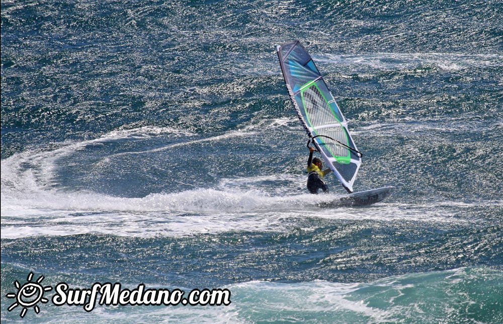 Windsurfing at El Cabezo in El Medano 29-03-2015 