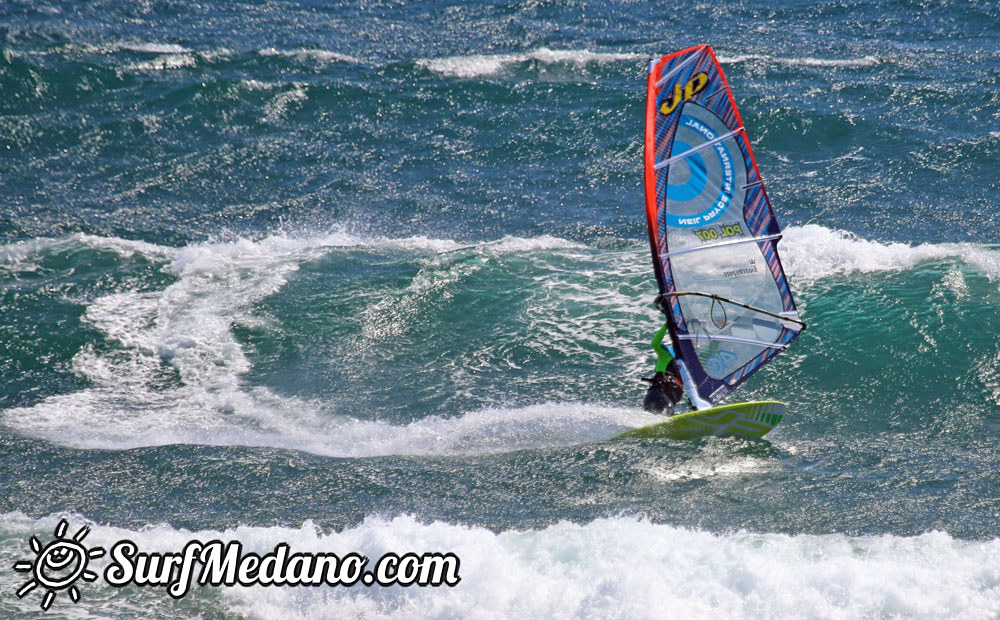 Windsurfing at El Cabezo in El Medano 29-03-2015 