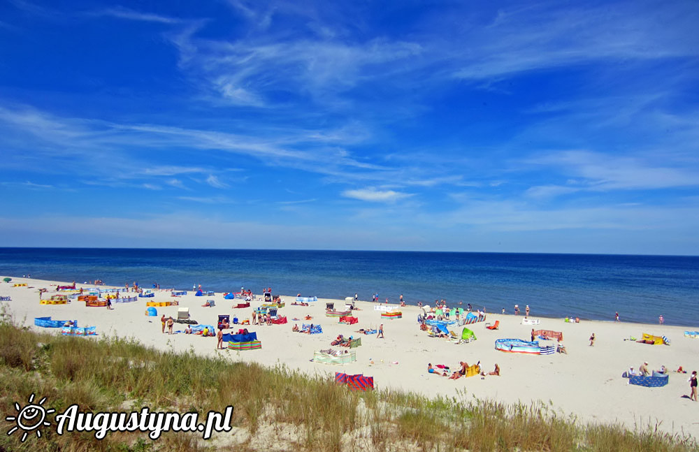 Plaża w Boże Ciało w Jastarni na Półwyspie Helskim