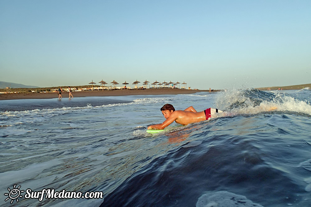 Sunset Bodyboarding at Playa Tejita in El Medano 15-11-2015