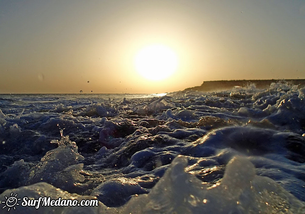Sunset Bodyboarding at Playa Tejita in El Medano 15-11-2015