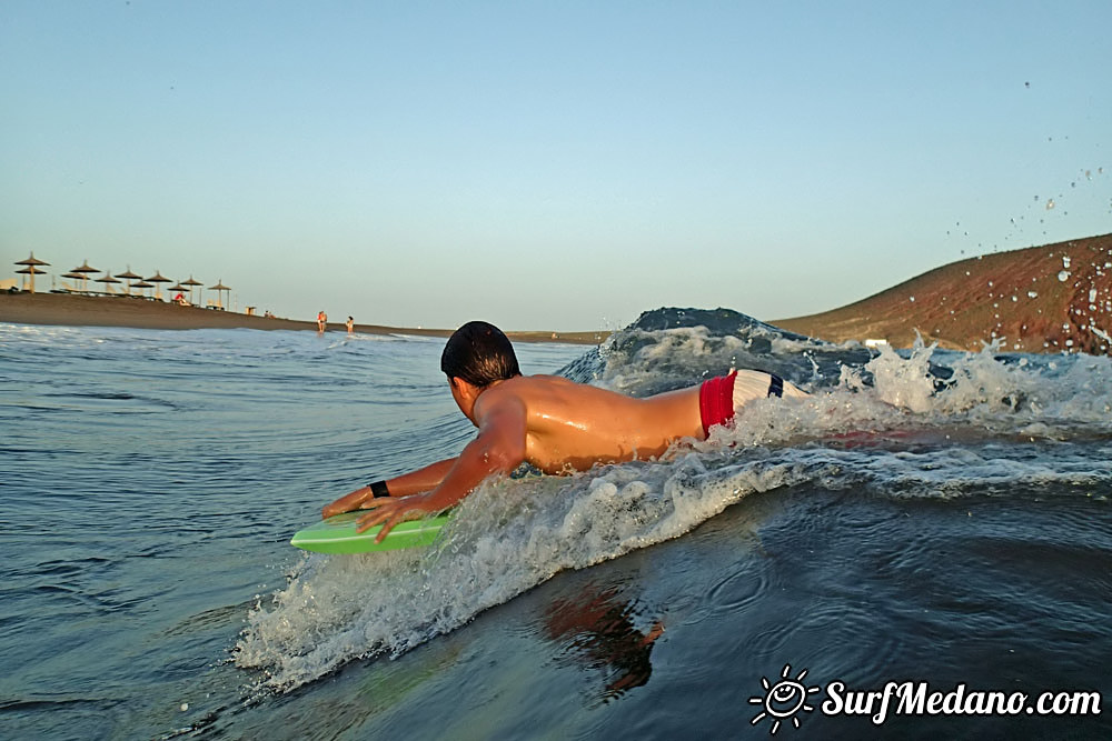 Sunset Bodyboarding at Playa Tejita in El Medano 15-11-2015