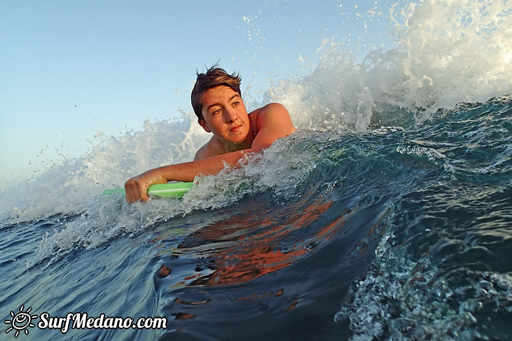 Sunset Bodyboarding at Playa Tejita in El Medano 15-11-2015