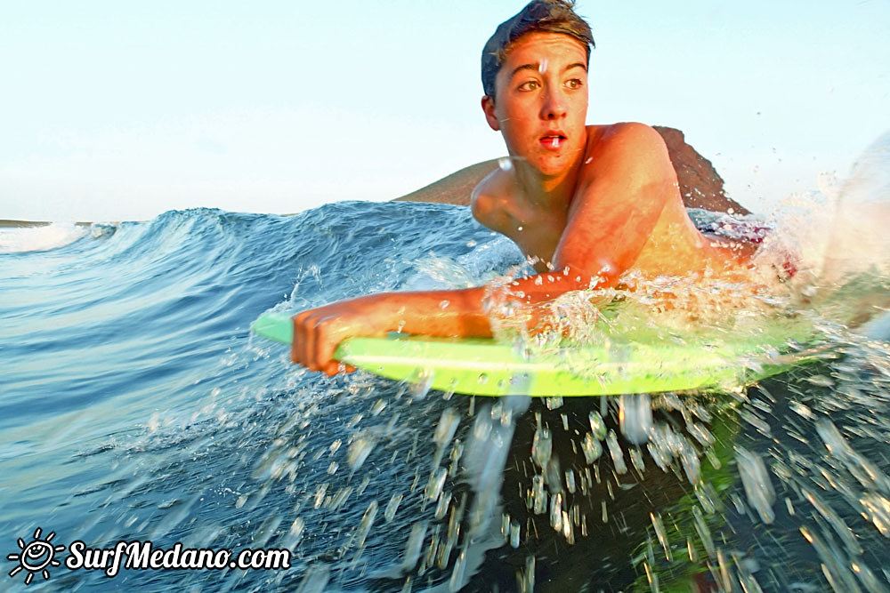 Sunset Bodyboarding at Playa Tejita in El Medano 15-11-2015
