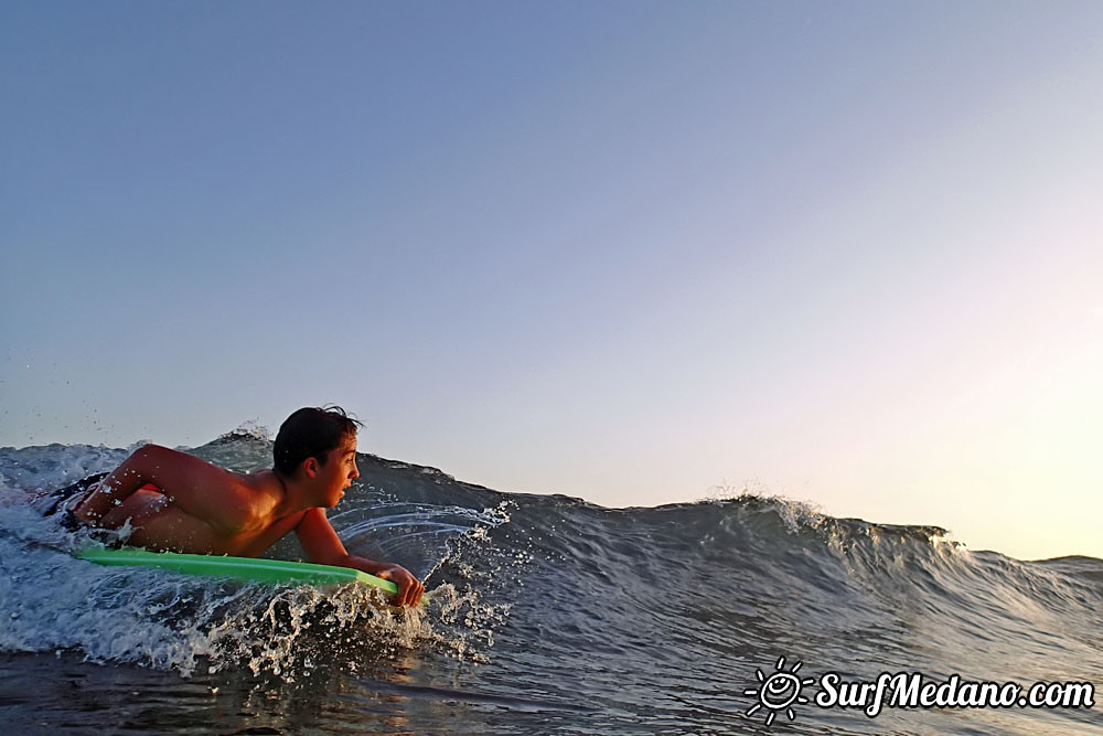 Sunset Bodyboarding at Playa Tejita in El Medano 15-11-2015