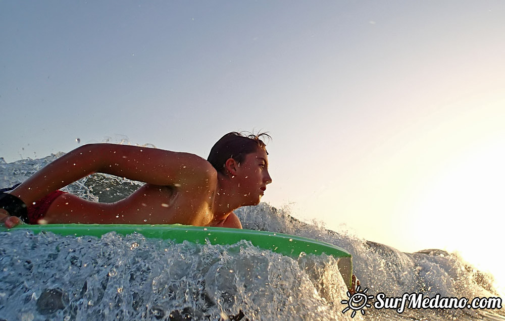 Sunset Bodyboarding at Playa Tejita in El Medano 15-11-2015