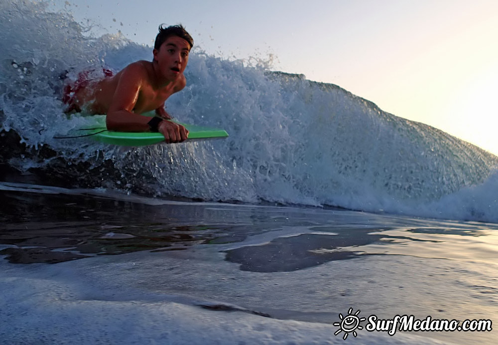 Sunset Bodyboarding at Playa Tejita in El Medano 15-11-2015