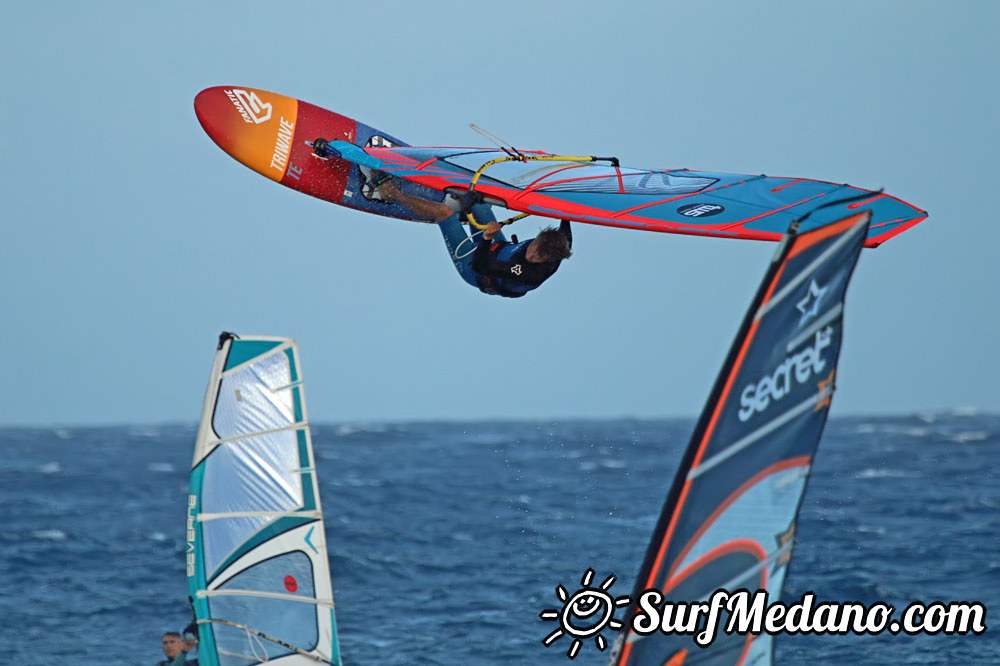 Wave windsurfing at El Cabezo in El Medano 19-11-2015