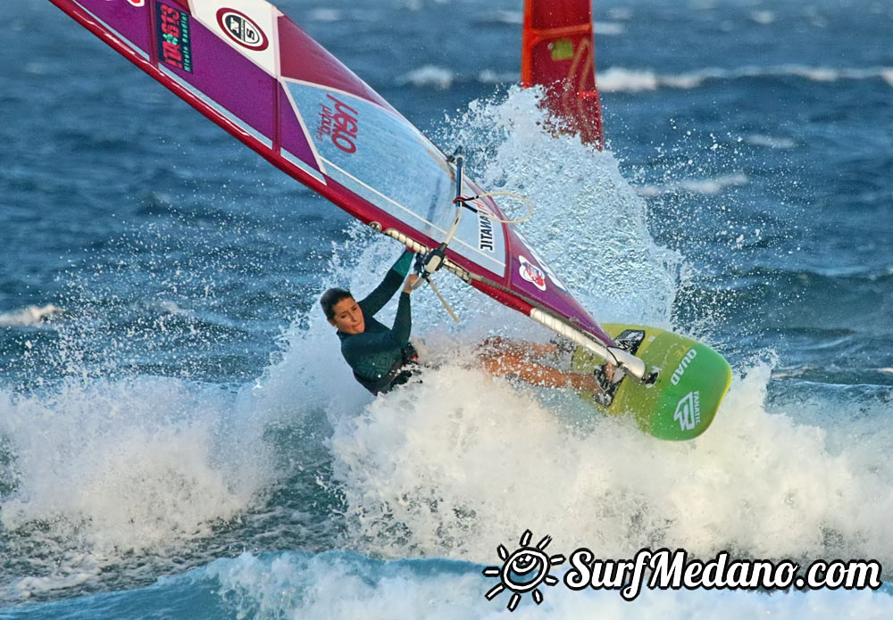 Wave windsurfing at El Cabezo in El Medano 19-11-2015