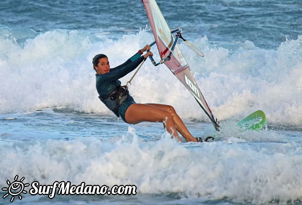 Wave windsurfing at El Cabezo in El Medano 19-11-2015