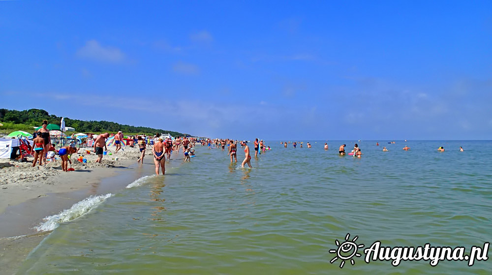 Wczasy nad morzem czyli lipiec, słońce, plaża i wiatr widziane z okna OW AUGUSTYNA Jastarnia Półwysep Hel
