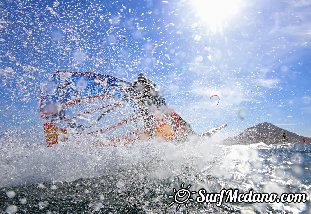 Windsurfing managers working hard in El Medano