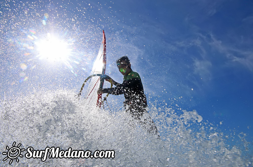 Windsurfing managers working hard in El Medano