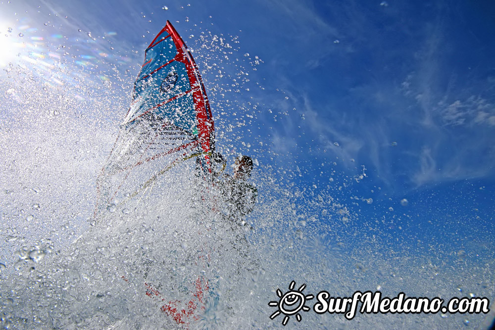 Windsurfing managers working hard in El Medano