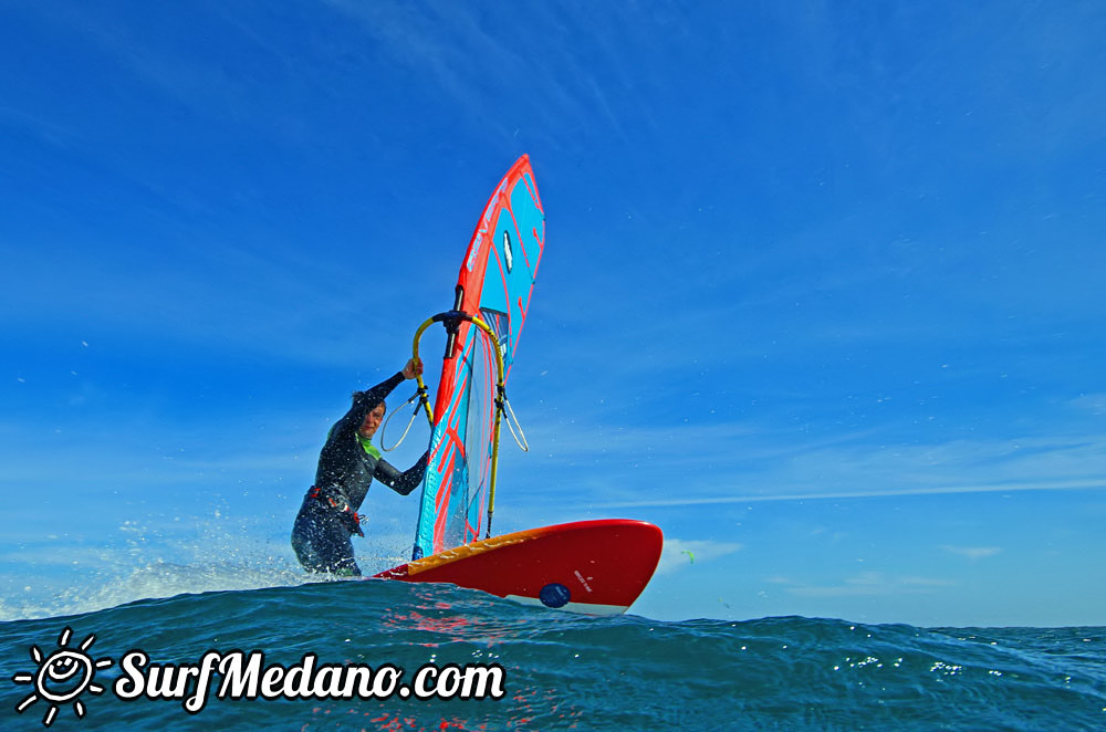 Windsurfing managers working hard in El Medano