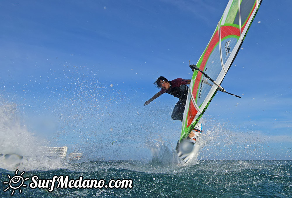 Windsurfing managers working hard in El Medano