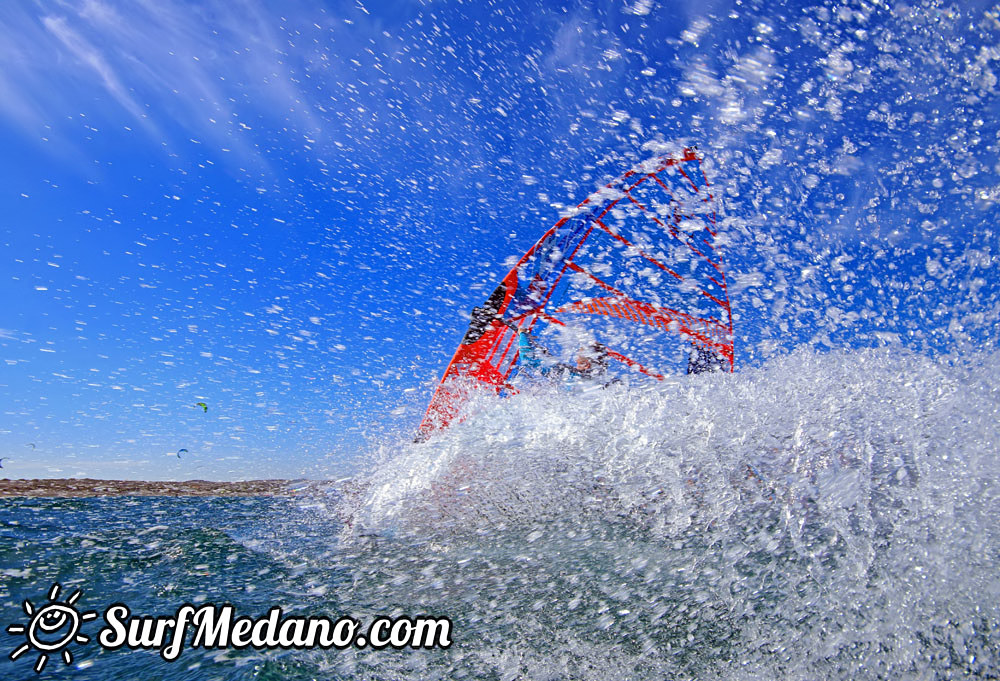 Windsurfing managers working hard in El Medano