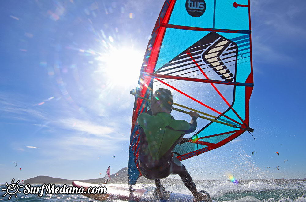 Windsurfing managers working hard in El Medano