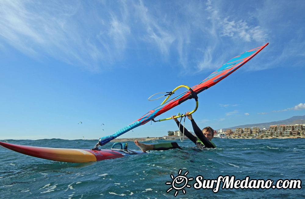 Windsurfing managers working hard in El Medano