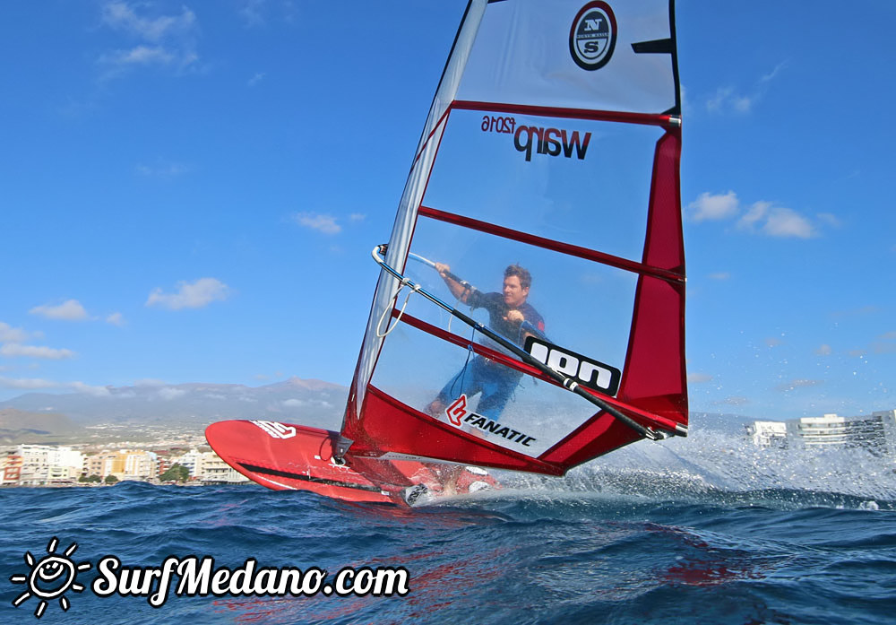 TWS Windsurf Pro Slalom Training 2016 in El Medano Tenerife