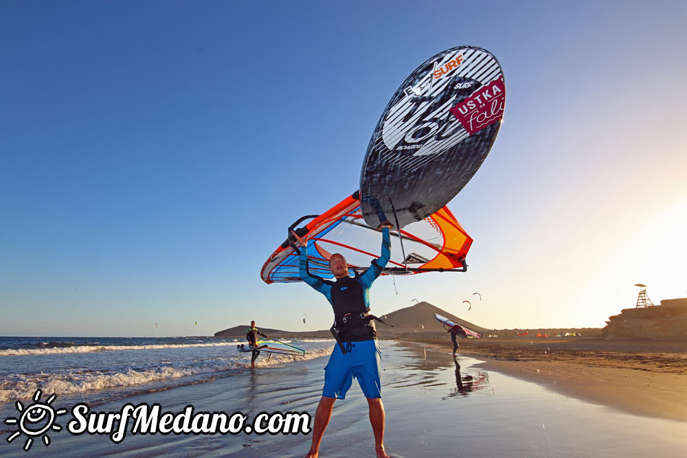 TWS Windsurf Pro Slalom Training 2016 in El Medano Tenerife